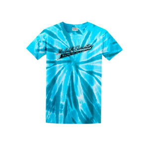 Christa McAuliffe Elementary Spirit Wear 2024-25 On Demand-Adult Unisex Tie-Dye Shirt On-Demand Check Logo