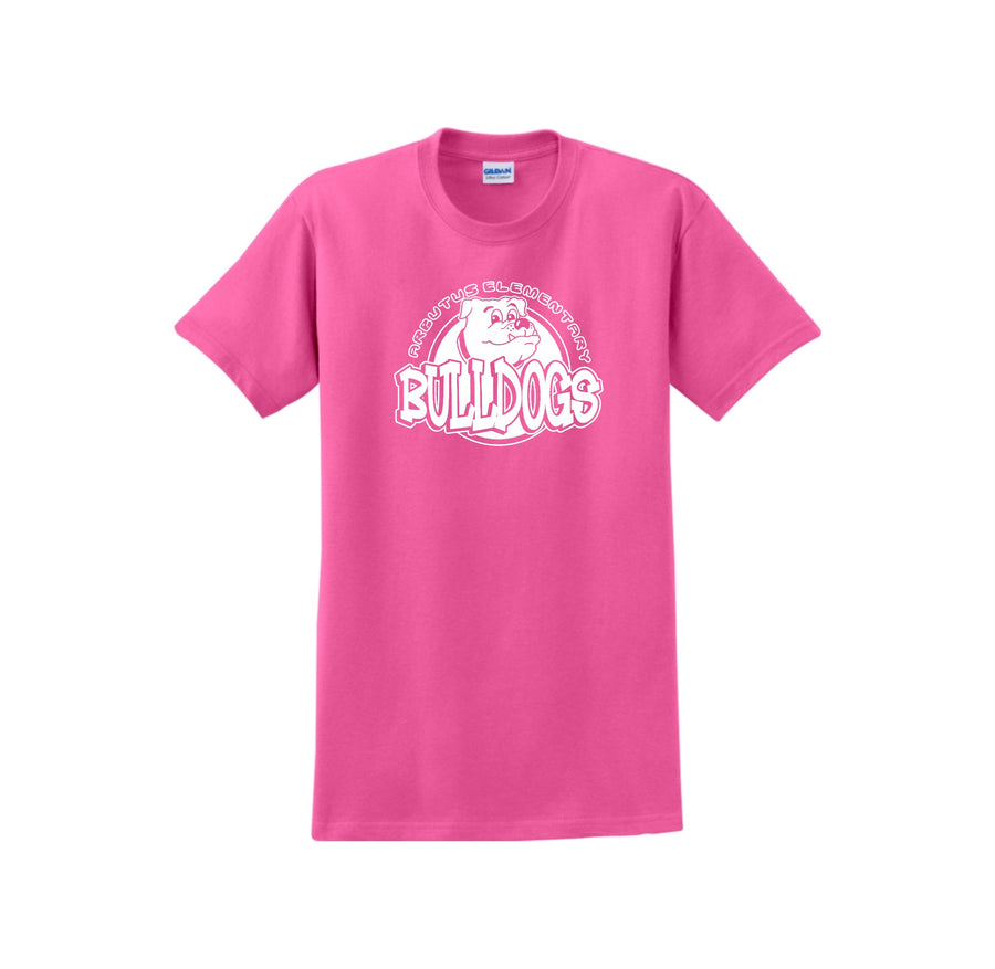 Arbutus Elm-Adult Unisex T-Shirt On-Demand Bubble Gum Pink STAFF