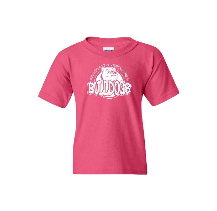 Arbutus Elm-Youth Unisex T-Shirt On-Demand Bubble Gum Pink STAFF