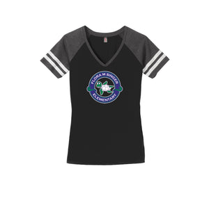 Flora M. Singer Spirit Wear-Womens Premium Game V-Neck Tee On-Demand