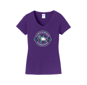 Flora M. Singer Spirit Wear-Womens Fan Favorite V-Neck Tee On-Demand