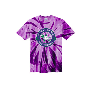 Flora M. Singer Spirit Wear-Youth Unisex Tie-Dye Shirt On-Demand