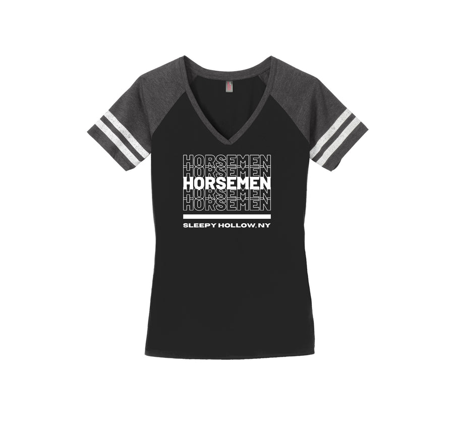 Sleepy Hollow Horsemen PTA-Womens Premium Game V-Neck Tee On-Demand