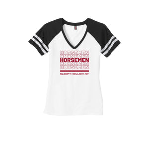 Sleepy Hollow Horsemen PTA-Womens Premium Game V-Neck Tee On-Demand