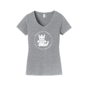 Voss Farms Spirit Wear 2024-25-Womens Fan Favorite V-Neck Tee On-Demand ENGLISH