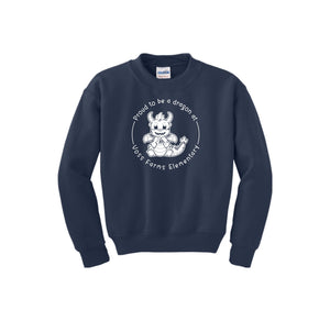 Voss Farms Spirit Wear 2024-25-Youth Unisex Crewneck Sweatshirt On-Demand ENGLISH