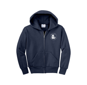 Voss Farms Spirit Wear 2024-25-Youth Unisex Full-Zip Hooded Sweatshirt On-Demand ENGLISH