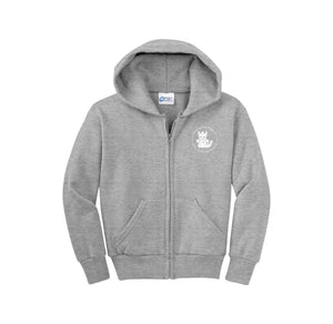 Voss Farms Spirit Wear 2024-25-Youth Unisex Full-Zip Hooded Sweatshirt On-Demand ENGLISH