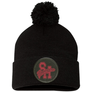 Sleepy Hollow Horsemen PTA-SP15 Pom Pom Knit Cap - Circle Patch