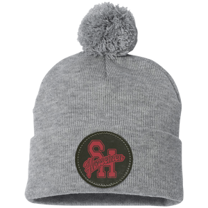 Sleepy Hollow Horsemen PTA-SP15 Pom Pom Knit Cap - Circle Patch