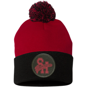 Sleepy Hollow Horsemen PTA-SP15 Pom Pom Knit Cap - Circle Patch