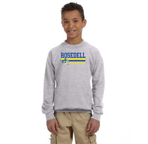 Rosedell-Youth Unisex Crewneck Sweatshirt Stripe