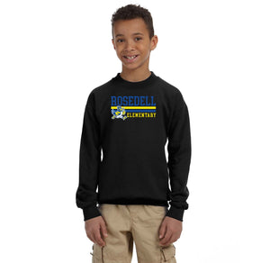 Rosedell-Youth Unisex Crewneck Sweatshirt Stripe