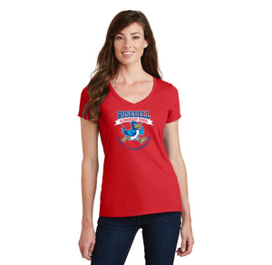 Rosedell-Womens Fan Favorite V-Neck Tee Banner