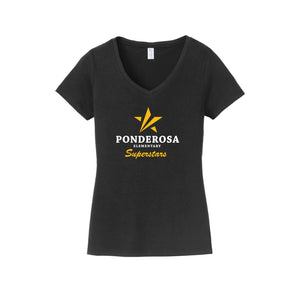 Ponderosa Elm-Womens Fan Favorite V-Neck Tee On-Demand