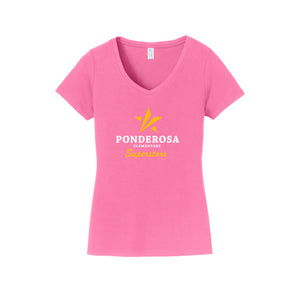 Ponderosa Elm-Womens Fan Favorite V-Neck Tee On-Demand