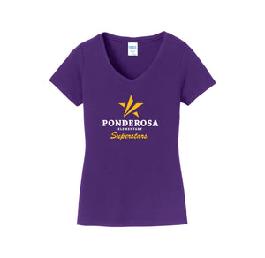 Ponderosa Elm-Womens Fan Favorite V-Neck Tee On-Demand