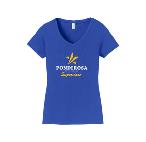 Ponderosa Elm-Womens Fan Favorite V-Neck Tee On-Demand