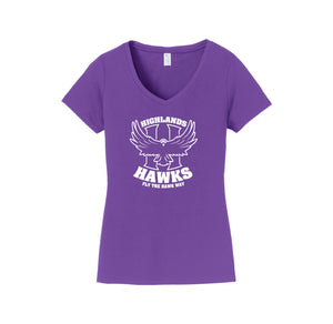 Highlands Elementary-Womens Fan Favorite V-Neck Tee On-Demand Big H