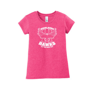 Highlands Elementary-Girls Youth Premium Tee On-Demand Big H