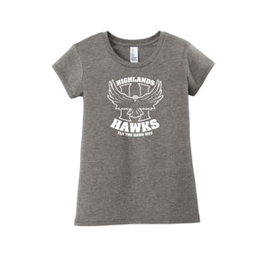 Highlands Elementary-Girls Youth Premium Tee On-Demand Big H