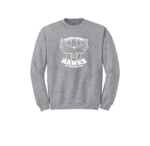 Highlands Elementary-Adult Unisex Crewneck Sweatshirt On-Demand Big H