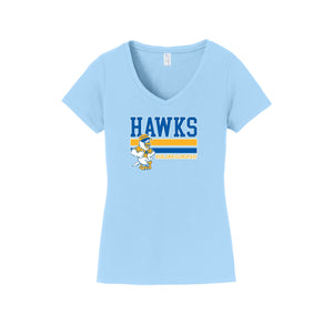 Highlands Elementary-Womens Fan Favorite V-Neck Tee On-Demand Stripe