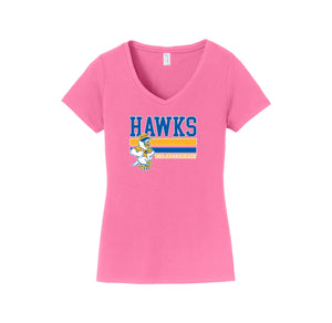 Highlands Elementary-Womens Fan Favorite V-Neck Tee On-Demand Stripe