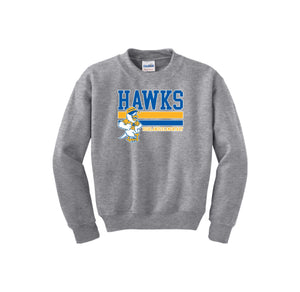 Highlands Elementary-Youth Unisex Crewneck Sweatshirt On-Demand Stripe