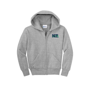 Voss Farms Spirit Wear 2024-25-Youth Unisex Full-Zip Hooded Sweatshirt On-Demand NB