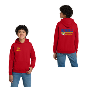 Rosedell-Youth Unisex Hoodie Front & Back Stripe