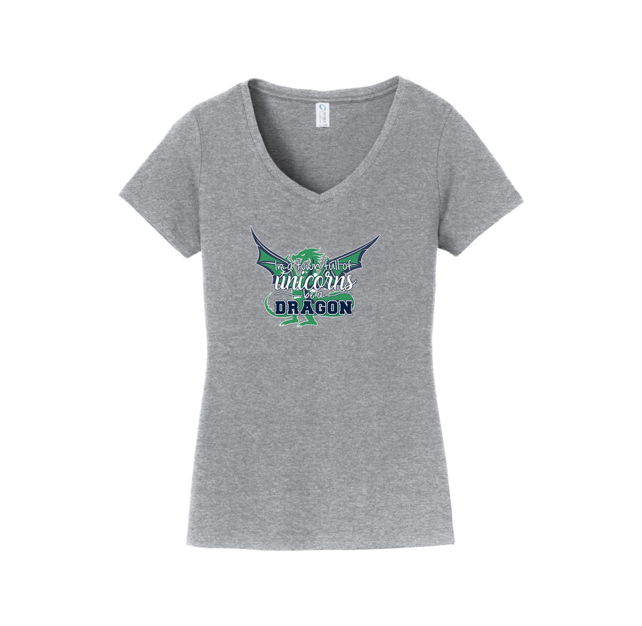 Voss Farms Spirit Wear 2024-25-Womens Fan Favorite V-Neck Tee On-Demand TYPO