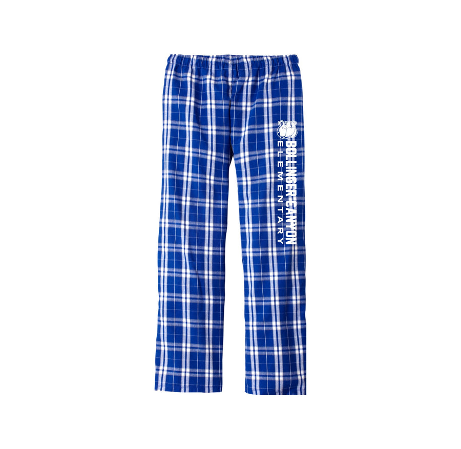 Bollinger Canyon Spirit Wear 2024-25 On Demand-Adult District Flannel Plaid Pant On-Demand