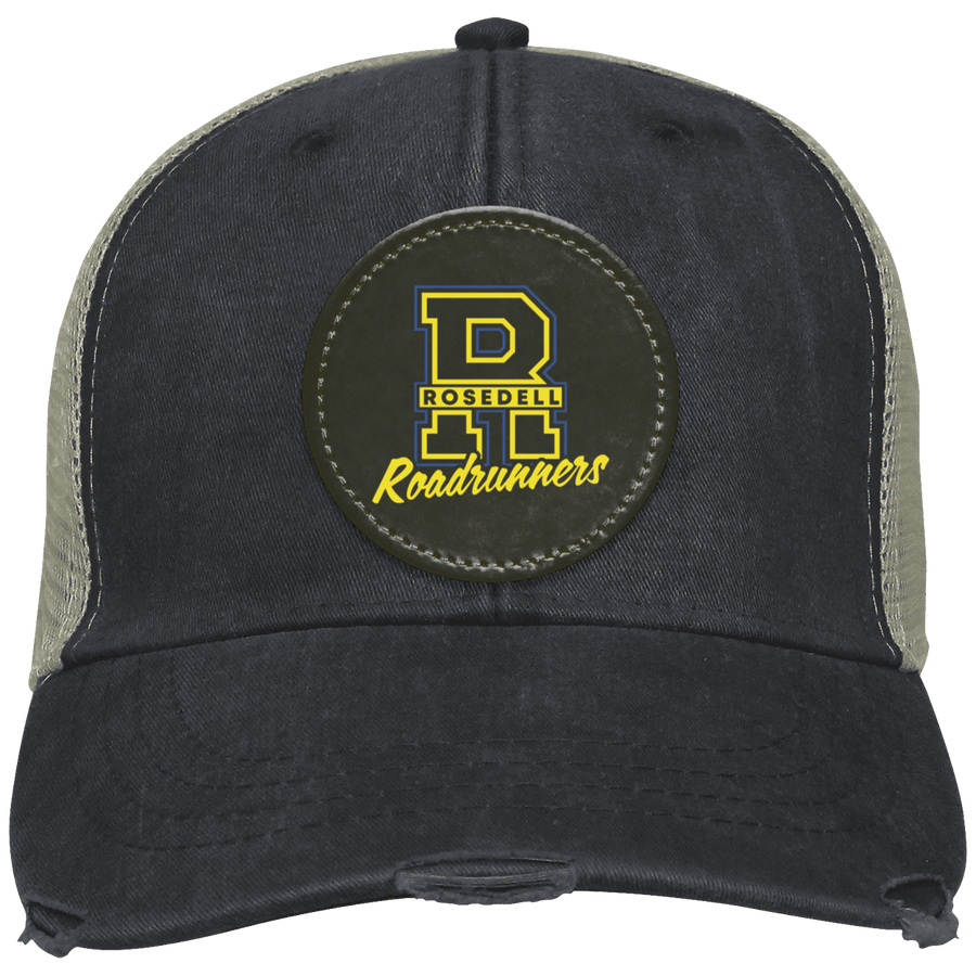 Rosedell-OL102 Distressed Ollie Cap - Circle Patch R