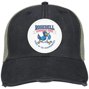 Rosedell-OL102 Distressed Ollie Cap - Circle Patch Banner