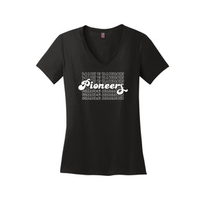 Mable Barron School-District Womens Perfect Weight V-Neck Tee On-Demand Pioneers