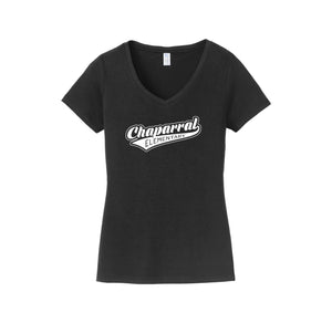 Chaparral Elementary Spirit Wear 2024-25 On Demand-Womens Fan Favorite V-Neck Tee On-Demand Ribbon