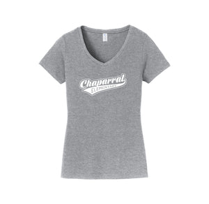 Chaparral Elementary Spirit Wear 2024-25 On Demand-Womens Fan Favorite V-Neck Tee On-Demand Ribbon