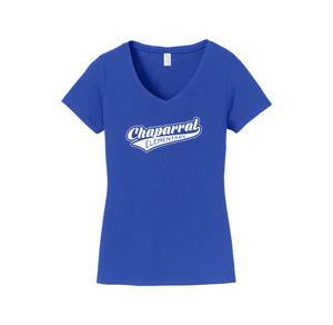 Chaparral Elementary Spirit Wear 2024-25 On Demand-Womens Fan Favorite V-Neck Tee On-Demand Ribbon