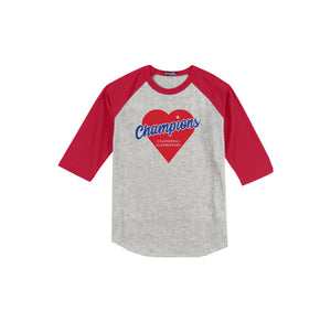 Chaparral Elementary Spirit Wear 2024-25 On Demand-Adult Unisex Baseball Tee On-Demand Heart