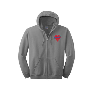 Chaparral Elementary Spirit Wear 2024-25 On Demand-Adult Unisex Full-Zip Hooded Sweatshirt On-Demand Heart