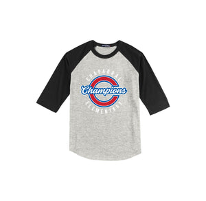 Chaparral Elementary Spirit Wear 2024-25 On Demand-Youth Unisex Baseball Tee On-Demand Circle