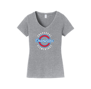 Chaparral Elementary Spirit Wear 2024-25 On Demand-Womens Fan Favorite V-Neck Tee On-Demand Circle