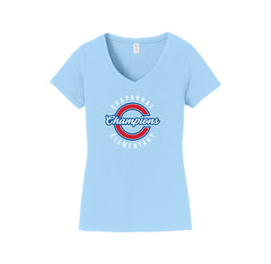 Chaparral Elementary Spirit Wear 2024-25 On Demand-Womens Fan Favorite V-Neck Tee On-Demand Circle