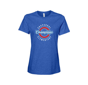 Chaparral Elementary Spirit Wear 2024-25 On Demand-Women’s Premium Relaxed CVC Tee On-Demand Circle