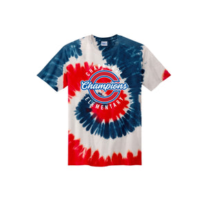 Chaparral Elementary Spirit Wear 2024-25 On Demand-Youth Unisex Tie-Dye Shirt On-Demand Circle