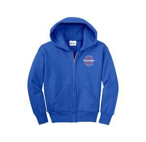 Chaparral Elementary Spirit Wear 2024-25 On Demand-Youth Unisex Full-Zip Hooded Sweatshirt On-Demand Circle