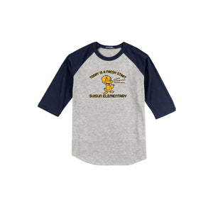 Suisun Elementary-Adult Unisex Baseball Tee On-Demand Fresh Start Logo