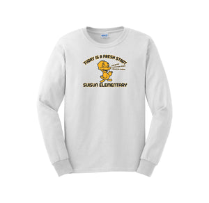 Suisun Elementary-Adult Unisex Long Sleeve Tee On-Demand Fresh Start Logo