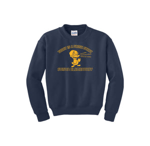 Suisun Elementary-Youth Unisex Crewneck Sweatshirt On-Demand Fresh Start Logo